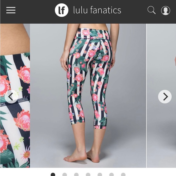 EEUC Lululemon Palm Play Wunder Under Crop - Picture 1 of 9